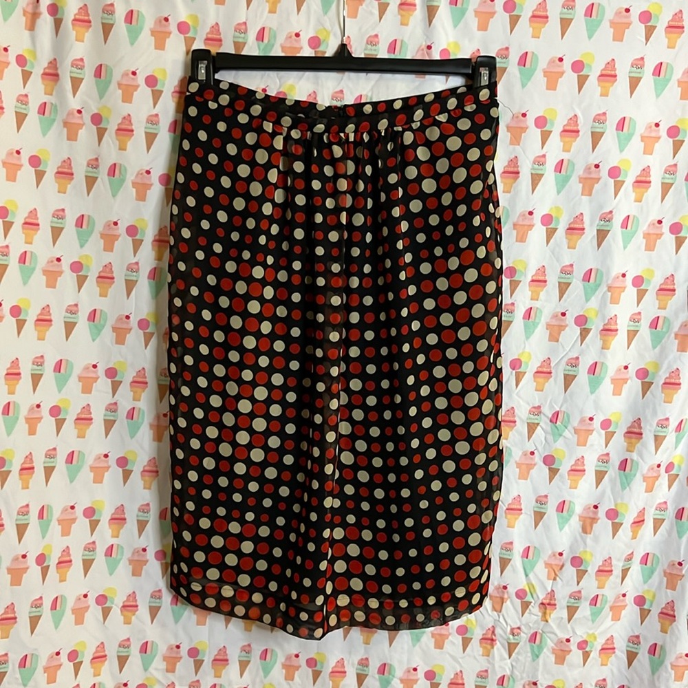 Jonathan Martin Vintage Polka Dot Skirt Mini Size S